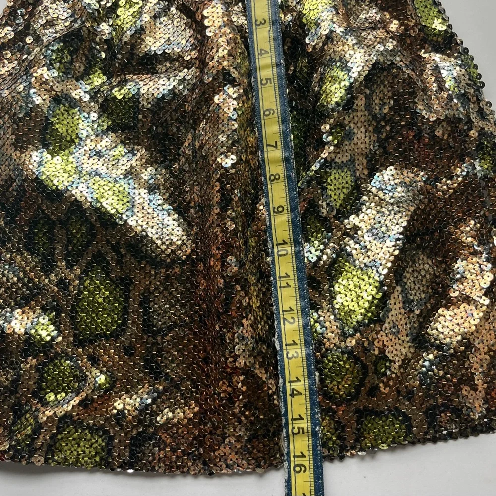 Stylish Snake Print Skirt Small NEW